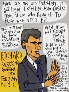 Richard Susskind at ReinventLaw - by Margaret Hagan (@margarethagan)